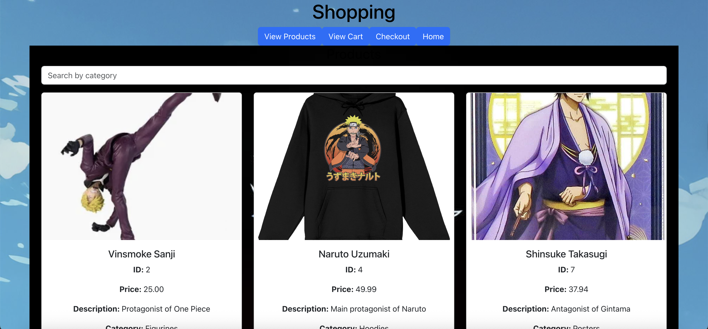 Buyer Page Screenshot